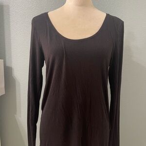 H&M Dark Brown Long Sleeve Top